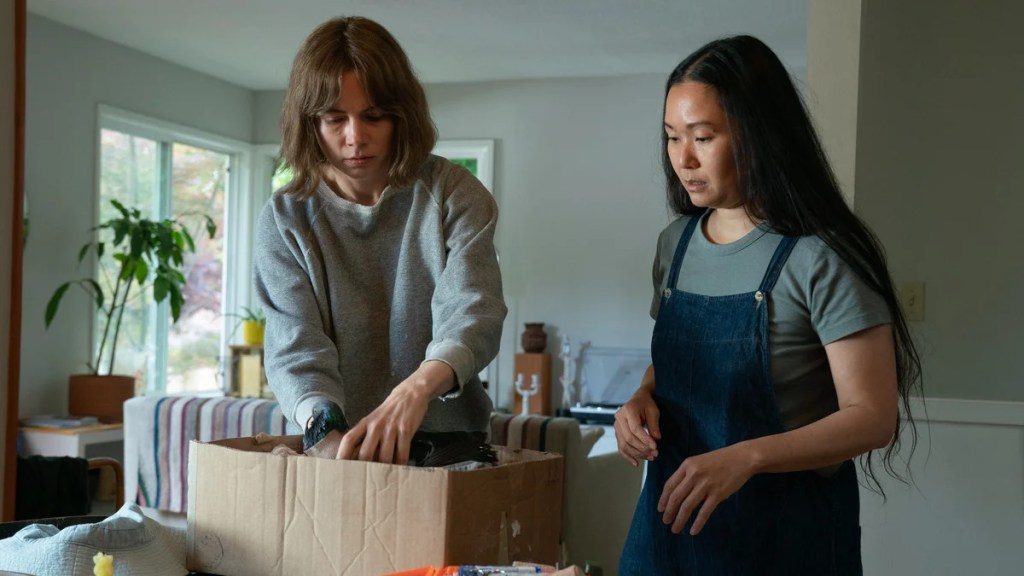 Michelle Williams and Hong Chau in "Showing Up" (A24)